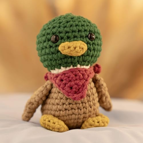 Amigurumi Crochet Kit for Beginners Adults and Kids, Learn to Crochet Kits for Adults Beginner with Easy Yarn, Stuffed Crochet Animal Kit with Step-by-Step Video Tutorials - Dale the Duck - Image 5