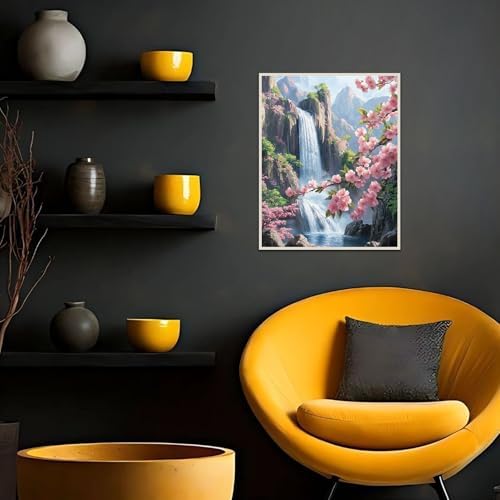 Banket Paint by Numbers Kit for Adults Beginner Landscape DIY Painting Kits for Adults Flowers Easy Adult Paint by Number Kits on Canvas Color by Numbers for Gifts Home Wall Decor 16x20 Inch - Image 3