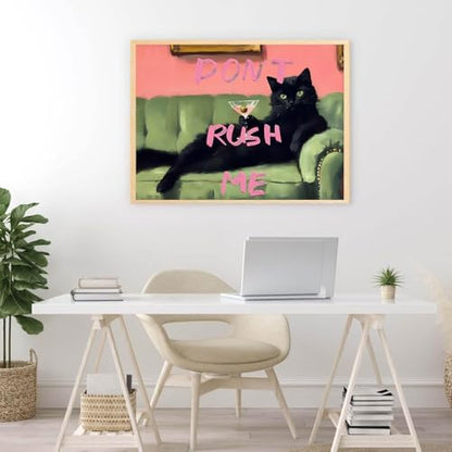 Lzyueyuan Cat Stamped Cross Stitch Kits for Adults Beginner, AbstractCross Stitch Ornament Kits Counted Embroidery Needlepoint Kits Home Decor 15.7 X 11.8 inch - Image 4