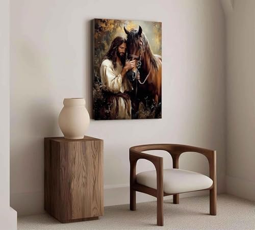 Jesus Paint by Numbers Kit for Adults Framed Canvas, Frameworkless - Image 5
