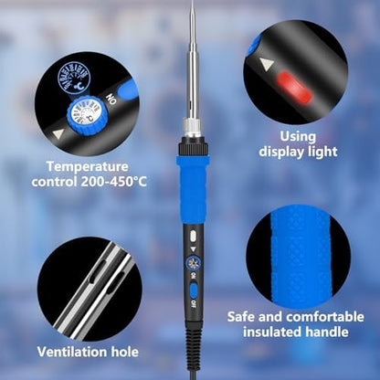Wood Burning Kit, 23pcs Wood Burning Pen Adjustable Temperature 200-450°C - Image 3