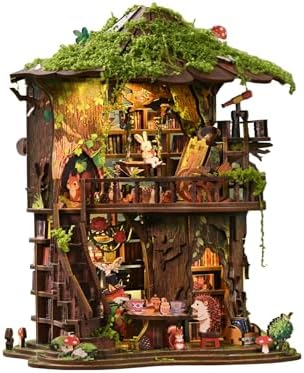 Book Nook Kit for Adults, DIY Miniature House Forest Whisperz by Hjvibfco