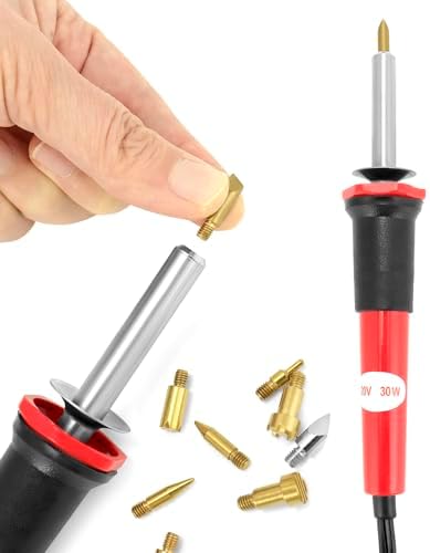QWORK Creative Woodburning Tool with Variable Temperature Control, 9 Points Included, Comfort Grip, Stand, Professional Woodburning Kit for Crafts and Art Projects - Image 5