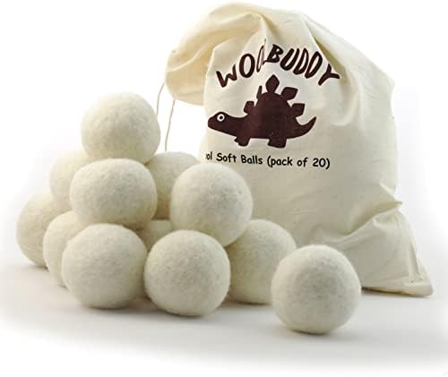 Woolbuddy Wool Felt Balls 12 PCS for Needle Felting 3 Size (3, 2.7, 2 Inch) by Woolbuddy