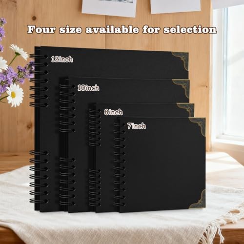 Scrapbook Album 7x7 Inch - Hardcover Kraft Paper Photo Album with 40 Pages, Memory Book for Wedding, Anniversary, Family, Christmas, Baby Shower, Ideal for Preserving Precious Moments - Image 6