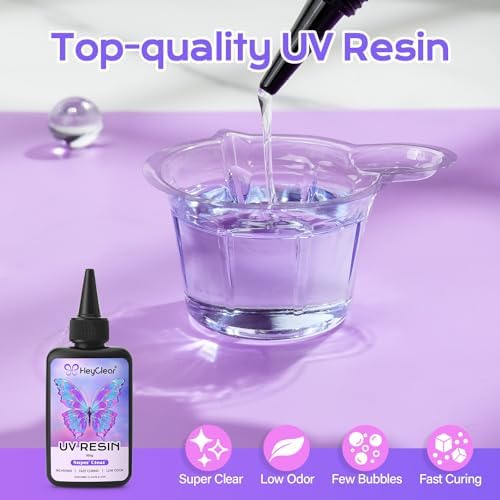 HeyClear 100g UV Resin kit with Molds, Tools for Beginners Jewelry Making - Image 4