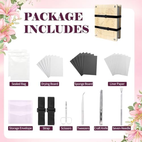Extra Large Wooden Flower Press Kit– 15" x 11" Pressing Tool Set for Adults - Image 2