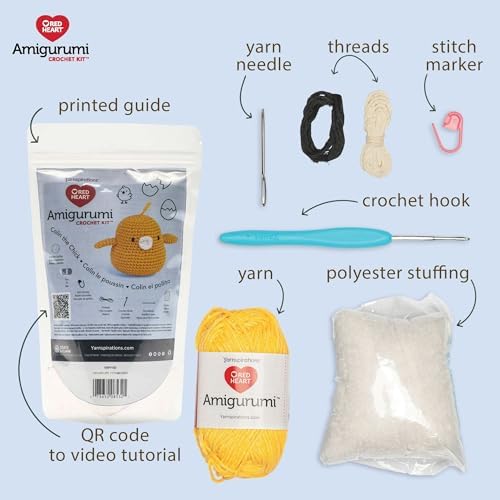 Red Heart Amigurumi Colin The Chick Kit - Image 2