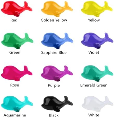 KISREL Transparent Colored UV Resin, 12 Colors 240g Hard Type UV Resin Kit - Image 3