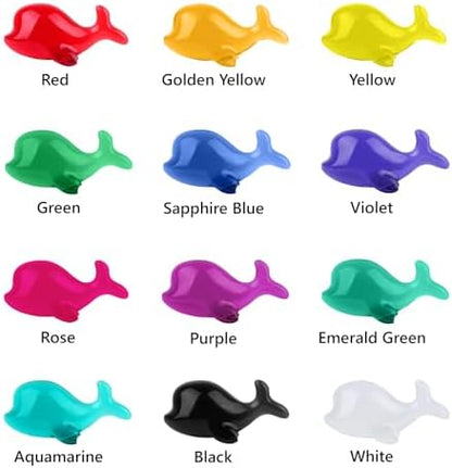 KISREL Transparent Colored UV Resin, 12 Colors 240g Hard Type UV Resin Kit - Image 3