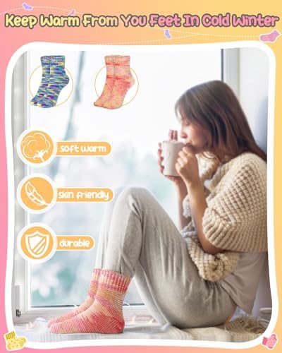 Katech Knitting Kit for Beginner Adults W/Socks Step-by-Step Instruction - Image 5
