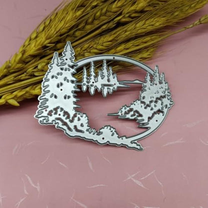 Scrapbooking Die-Cuts, Christmas Metal Cutting Dies for Card Making, Paper Craft Punch Template, Background Embossing Stencils, DIY Album Décor(Christmas Forest-10.2x7.8cm) - Image 6