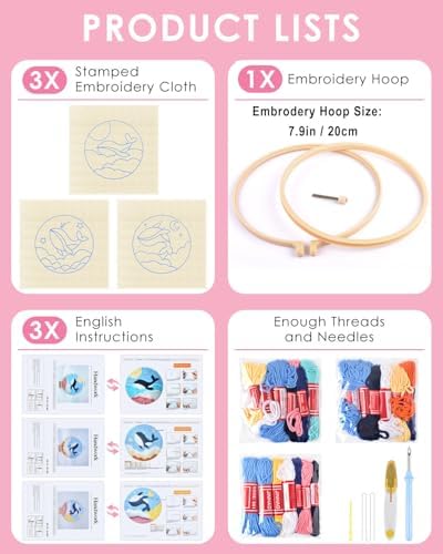 TINDTOP Punch Needle Kits, Punch Needle Embroidery Kits for Adults - Image 2