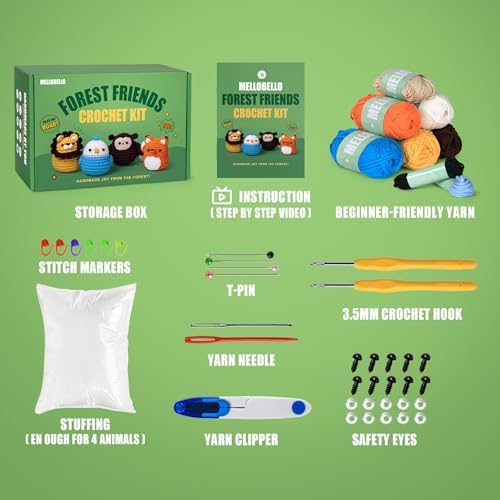 Crochet Kit for Beginners Adults - Learn to Crochet Animal Starter Kit - Image 2