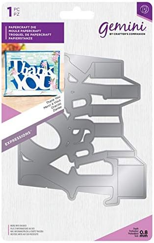 Crafter's Companion Gemini Die-Expressions-Pop Out-Thank You, One Colour, Size by CraftersCompanion