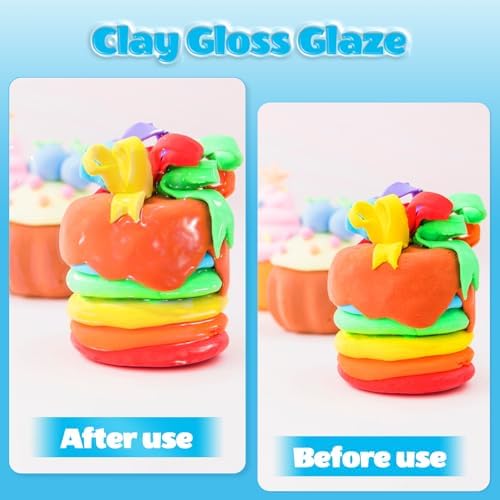 CALPALMY Air Dry Clay Gloss Glaze Varnish, Clear, 100ml - Image 2