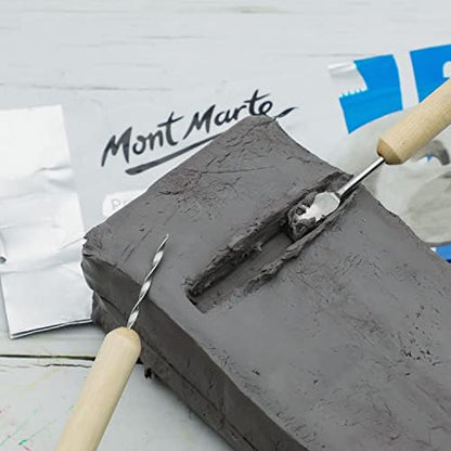 Mont Marte Grey Air Hardening Modeling Clay, 500g (1.1lb). Dries in Approximately 24 Hours. Suitable for Sculptors and Modelers of All Skill Levels. - Image 5