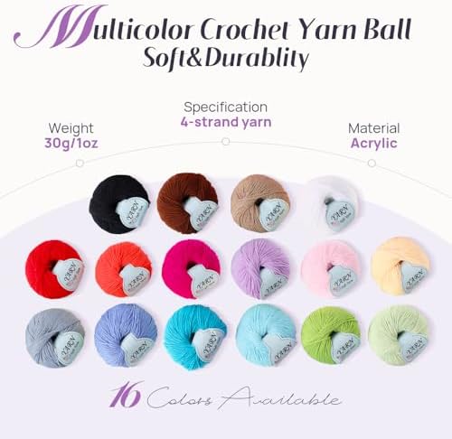Lewhoo Crochet Kits for Beginner Adults, All Inclusive Crochet Set - Image 5
