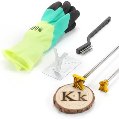 1" Brass Letter K Branding Iron, Upper & Lower Case for Wood, Hats, Steak by AIMOADO