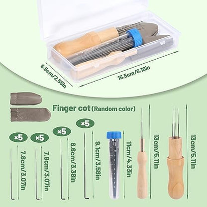 Yizzvb Needle Felting Tools, 4 Sizes Felting Needles with Needle Bottle Felting Tool Holders, Complete Needle Felting Tools Kit Needle Felting Supplies for Beginner Professional (Pack of 3) - Image 2
