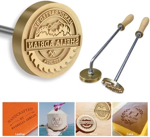 Custom Wood Branding Iron Personalized Metal Burning Stamp for Leather Food Party Wedding Bread Making by WBgjsnklbnl