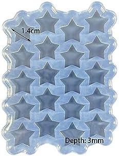 Angel Wings Mini Stars Shape Earrings Mold for UV Resin Epoxy Resin Mold for DIY Earrings, Ear Studs, Pendant, Jewelry Making Crafts, Chocolate Cake Mold Silicone Molds - Image 2