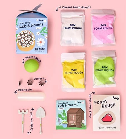 Pott’d Foam Dough Collectibles Air Dry Clay Kit for Adults, DIY Crafts Includes Clay Tools, Colourful Foam Clay, Guides for Mini Food Characters, Plant Projects and Date Night Creations - Image 3