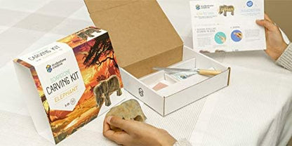STUDIOSTONE CREATIVE DIY Arts & Crafts Carving Kit Kids Adults Eagle Sculpture Soapstone - Image 6