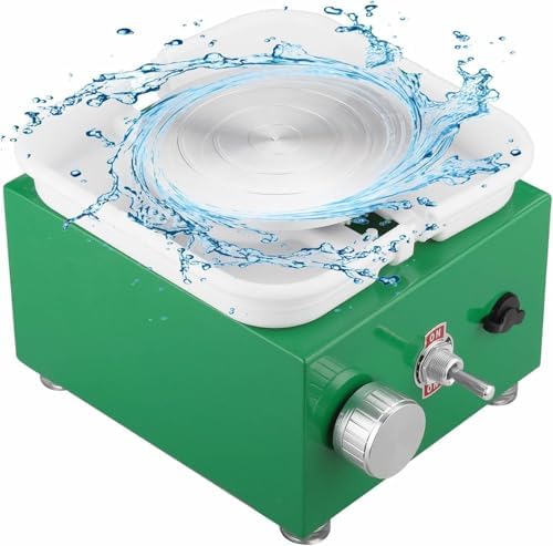 Dexcip Mini Pottery Wheel for Kid&Adult,2 Turntables Electric Ceramic Wheel - Image 2