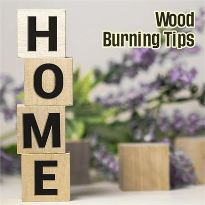 Wood Burning Letters 110Pcs Wood Burning Tip Pyrography Wood Burning Tip Set Including Letter Number Symbol Wood Burning Tip for Wood Burner for Leather Wooden Burner Craft DIY - Image 4