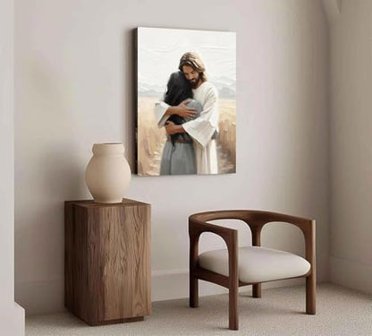 Christianity Paint by Numbers Kit for Adults Framed Canvas, Frameworkless - Image 5
