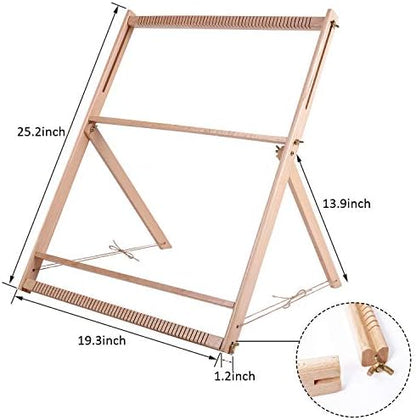 WILLOWDALE 25.2" H x 19.3" W Weaving Loom with Stand for Adults - Image 4