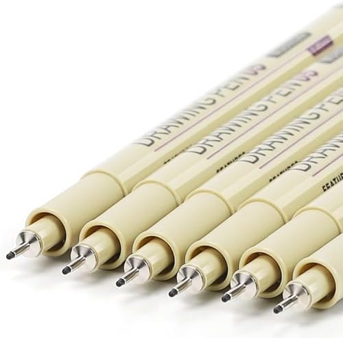 Muchcute 05 Fine Point Writing Pens: 6 Black 0.45mm Smooth No Bleed Bible - Image 2