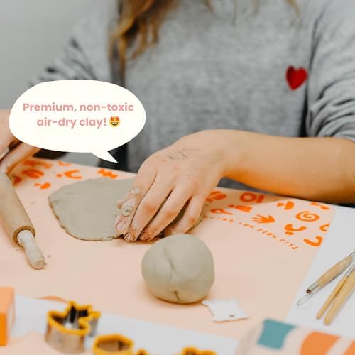 Sculpd Kids Ultimate Pottery Kit, Air Dry Clay, Tools and 10 Colors. Age 4+ - Image 4
