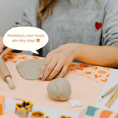 Sculpd Kids Ultimate Pottery Kit, Air Dry Clay, Tools and 10 Colors. Age 4+ - Image 4