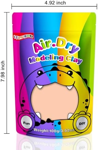 ifergoo 100g Skin Air Dry Clay, 3.5oz DIY Creative Modeling Clay for Kids - Image 3