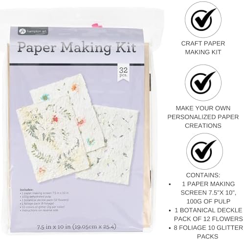 Hampton Art Paper Making Kit: Create Unique Homemade Paper with Ease – All-in-One Making Supplies for Creative Crafting, DIY Projects, and Personalized Stationery - Image 2