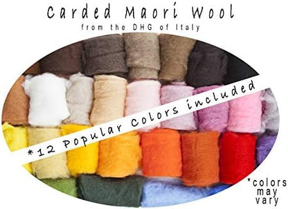 Needle Felting Kit for Beginners, 17 Wool Colors, Tools & Storage Case - Image 2