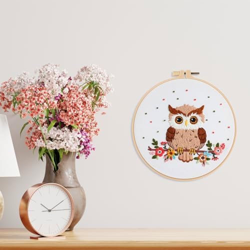 Louise Maelys Cute Owl Embroidery Kit for Beginners Animal DIY - Image 5