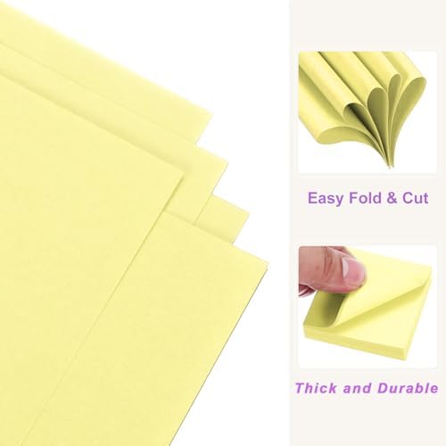 DMiotech 500 Sheets 2x2 Inch Origami Paper, Light Yellow Square Origami Paper Easy Fold Double Sided Paper for DIY Arts and Crafts - Image 5