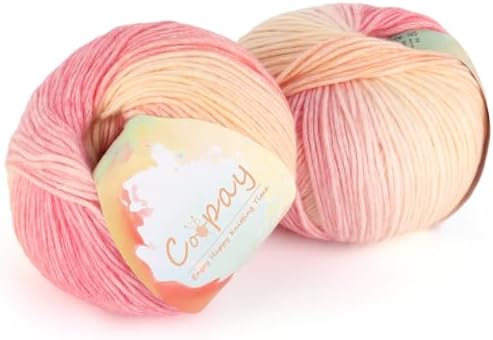 Coopay Yarn for Crocheting & Knitting, Gradient Cake Yarns (Flower Season) by Coopay