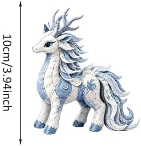 ROTORS Arctic Winter Guardians DIY Patchwork Kit, Pre Cut Felt Animal Sewing Kit, 3D Stuffed Creature Craft Set, Handmade Home Decor Gift for Beginners (Blue-A) - Image 2