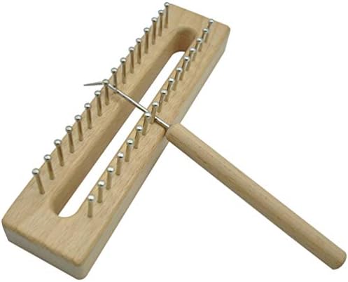 EXCEART Wooden Knitting Loom Kit with Crochet Hook Light Brown Scarf Loom for DIY Scarf Making Weaving Projects and Handmade 6.29 X 1.57 X 1.57 in by EXCEART