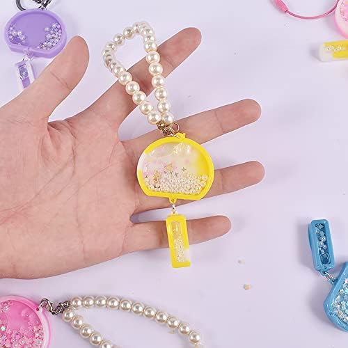 Shaker Resin Molds, 10 Cavity Wind Chime Quicksand Silicone Molds Resin Casting Molds Epoxy with PVC Sheets and Colored Beads for Jewelry Making, Keychain DIY - Image 6