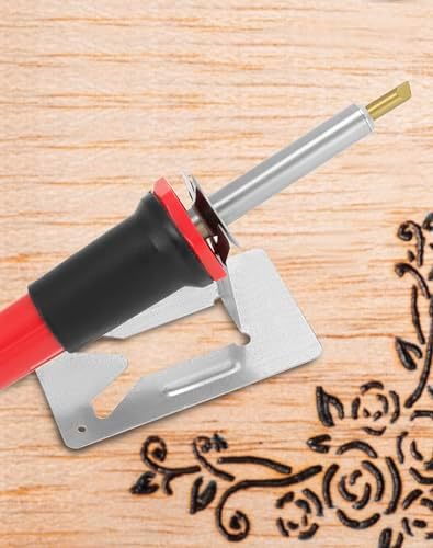 QWORK Creative Woodburning Tool with Variable Temperature Control, 9 Points Included, Comfort Grip, Stand, Professional Woodburning Kit for Crafts and Art Projects - Image 3