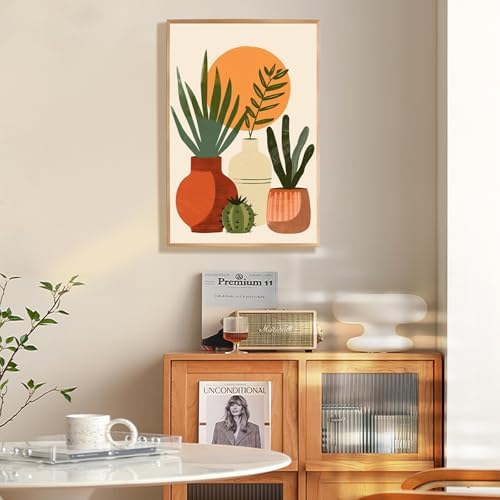 Easy Plant Framed Paint by Numbers Kit for Adults Beginner 8x12 Inch - Image 2