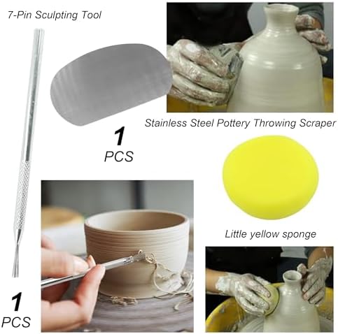 27 PCS Clay Tools Kit | Practical Polymer Clay Sculpting Set for Adults | Ideal for Air Dry Clay Pottery Craft, Dotting, Carving, Drawing, Molding, Modeling, Shaping, Baking - Image 7