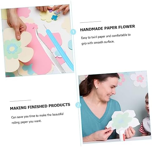 HAPINARY 12pcs DIY Paper Quilling Rolling Pens Piercer Tweezers Craft Kit for Home Art - Image 7