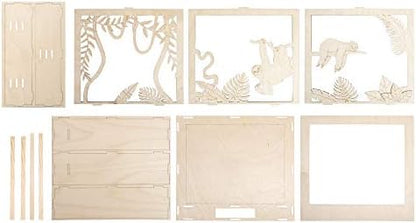 RAYHER Diorama, Wood Natural, 24x24x6.5 cm - Image 5