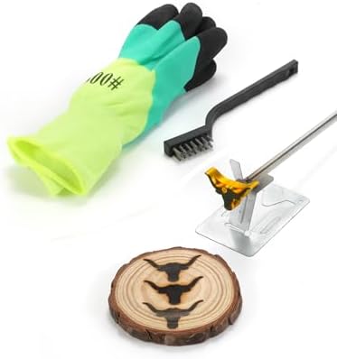AIMOADO 1.5" Texas Longhorn Branding Iron, for Wood Hats BBQ & Steak by AIMOADO